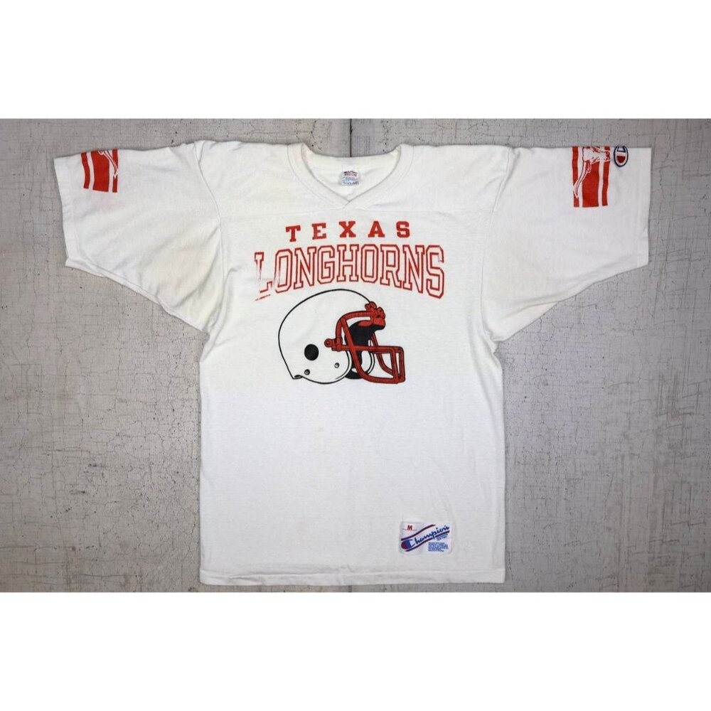 Vintage 1970s Champion Texas Longhorns T-Shirt Men's Medium USA Made